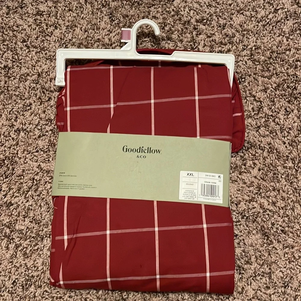 2 Piece Cotton Blend Long Sleeve collared shirt Pajama Set. Brand New! Great 🎁 - Picture 3 of 6